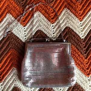 Vintage silver chain handbag